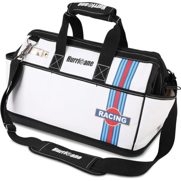 16 inch Wide Mouth Tool Bag with Water Proof Molded Base Extra Shoulder Strap - Picture 1 of 8